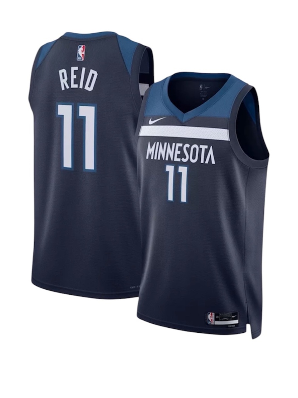Nike Adult Minnesota Timberwolves Naz Reid #11 Navy Swingman Jersey NWT